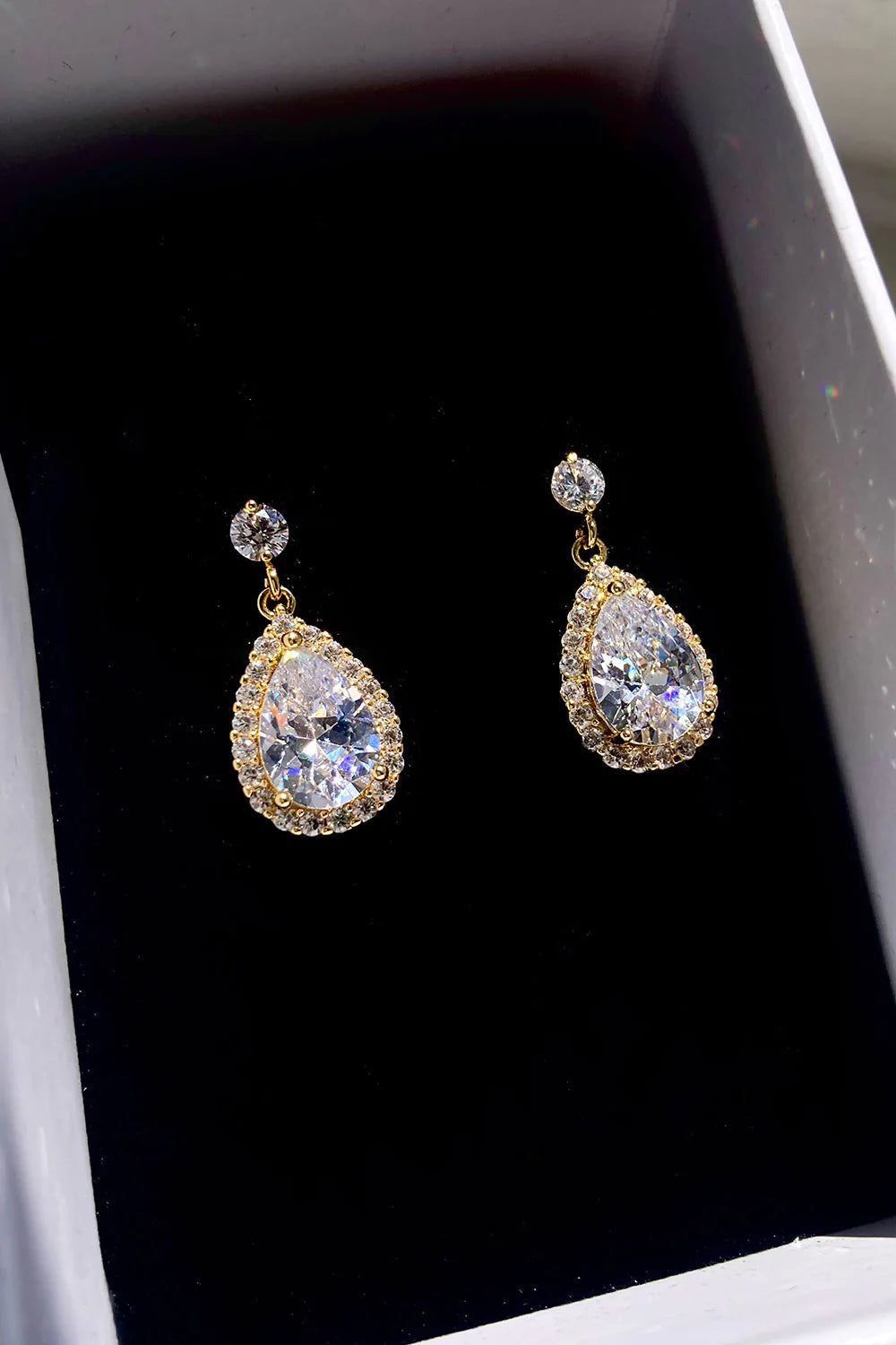 Diaz Earring Gold - Jewellery - Windsor Bridal Jewellery