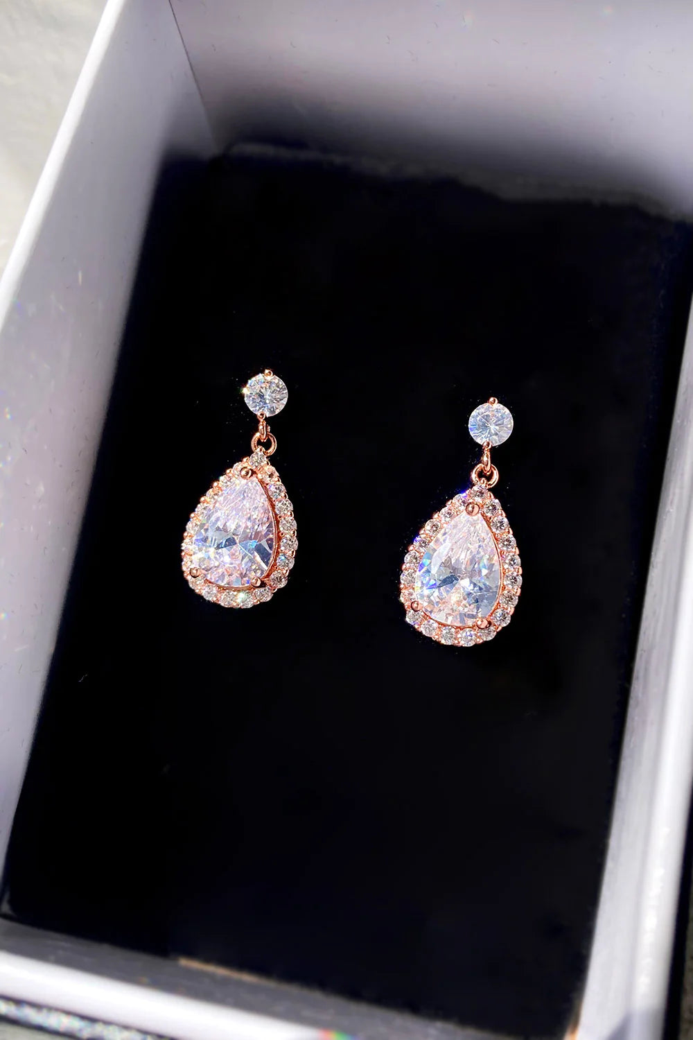 Diaz Earring Rose Gold - Jewellery - Windsor Bridal Jewellery