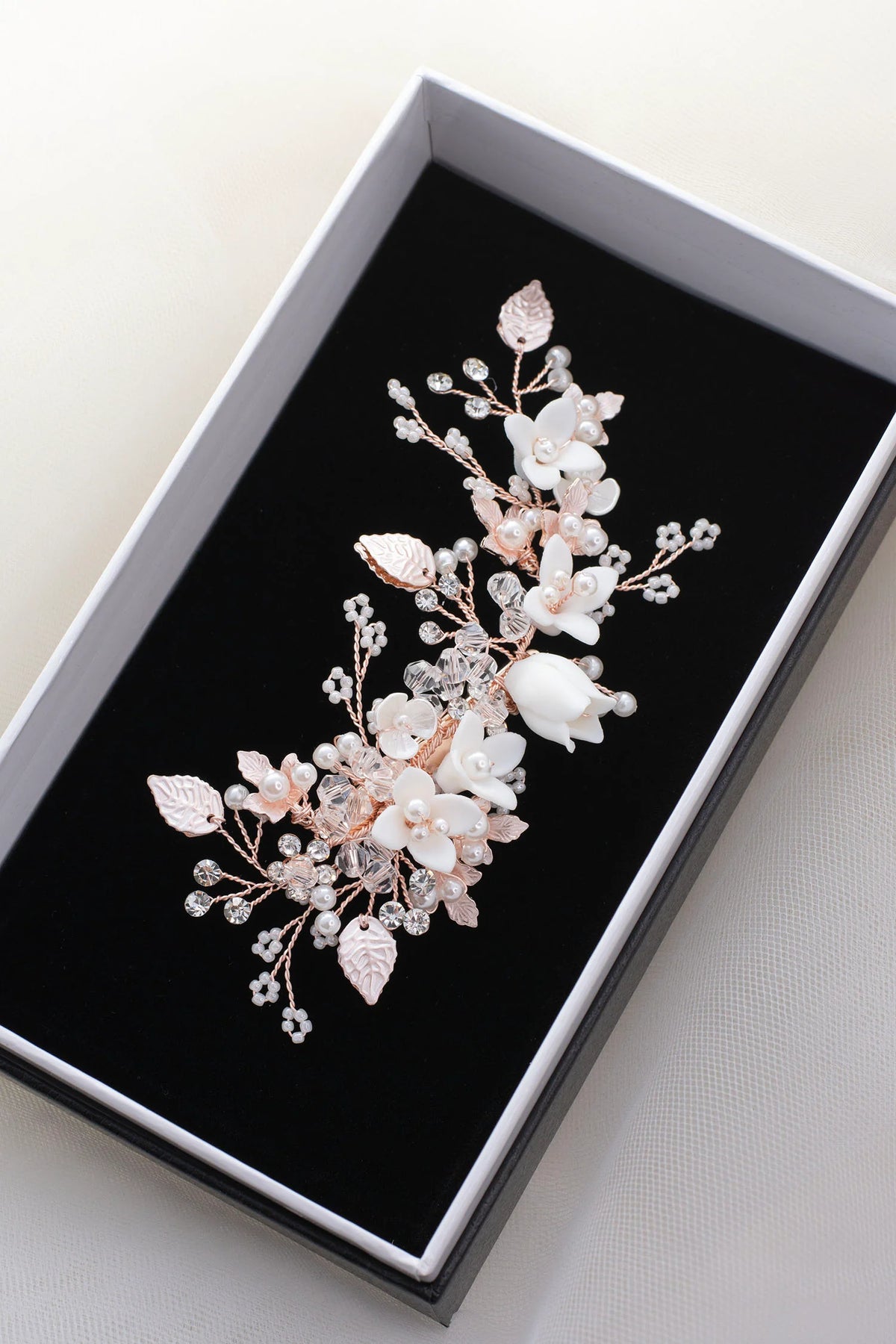 Harlow Side Clip Rose Gold - Jewellery - Windsor Bridal Jewellery