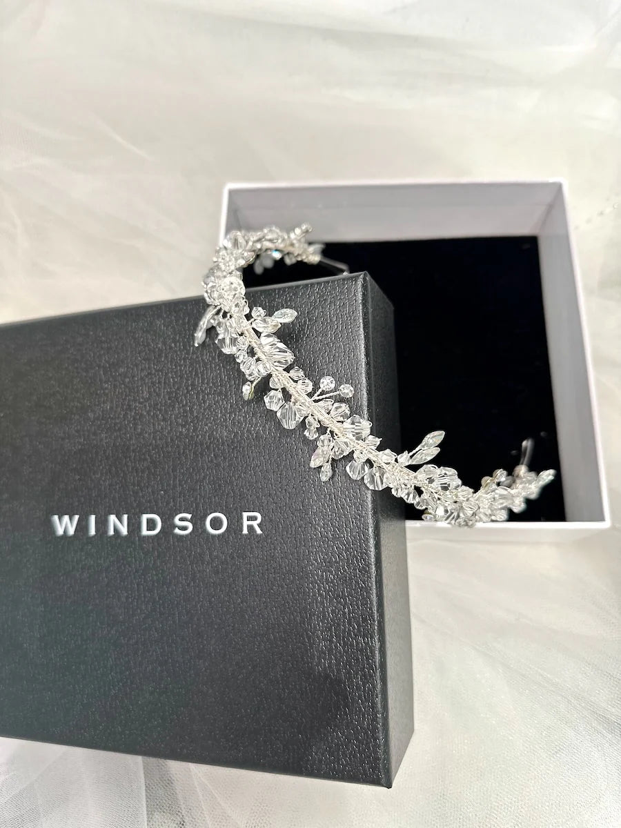 Cosima Single Row Headband Silver - Jewellery - Windsor Bridal Jewellery