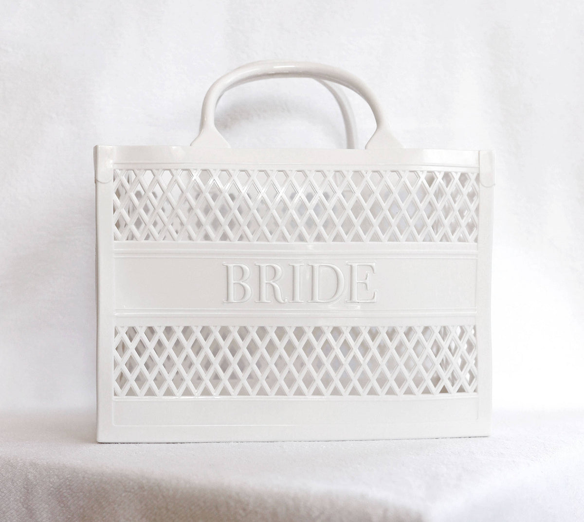 Bride - Embossed Jelly Tote - Honey Fawn Boutique