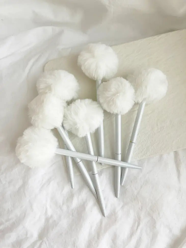 Bridal Fuzzy Pen - Honey Fawn Boutique