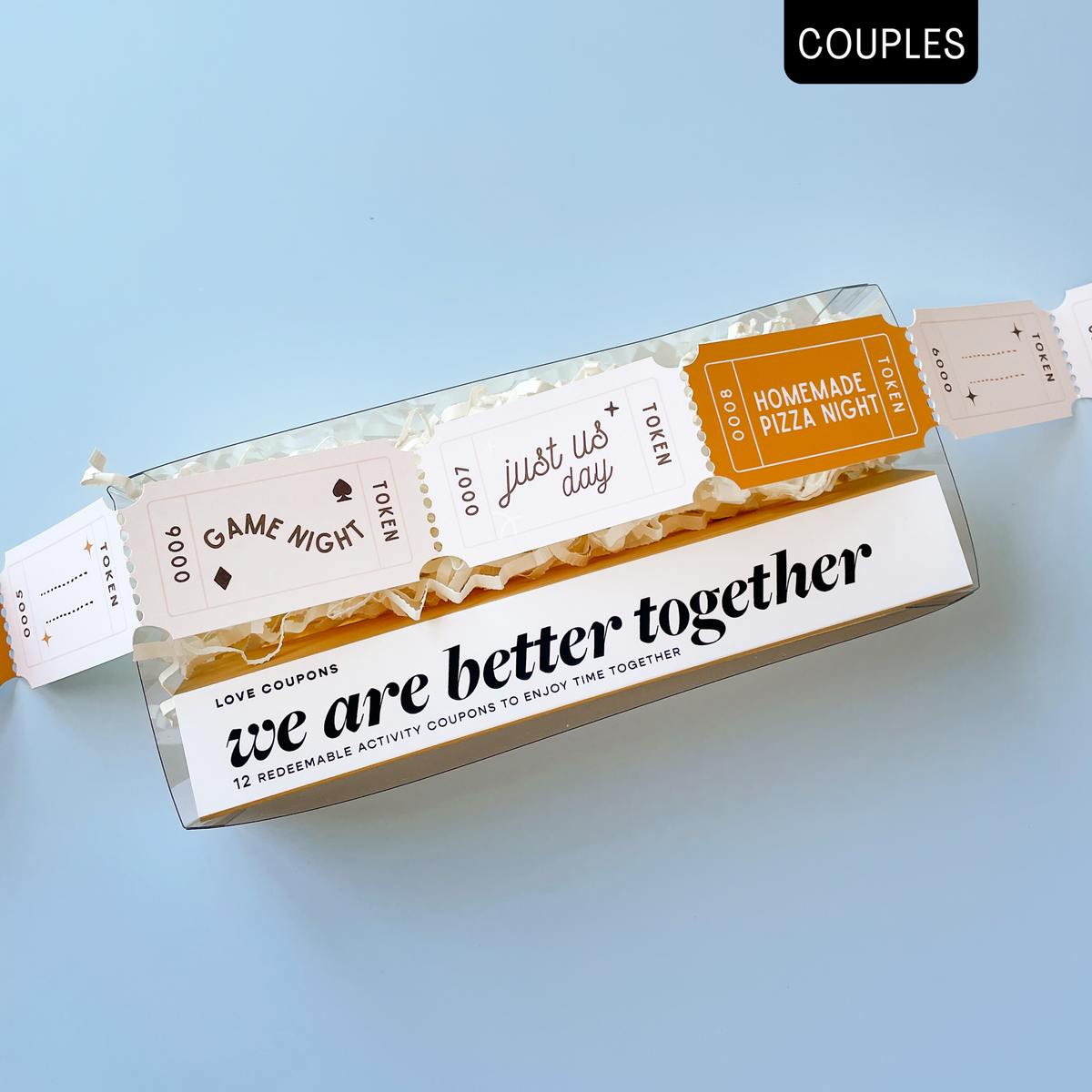 Couples Activity Coupons - Giftware - Honey Fawn
