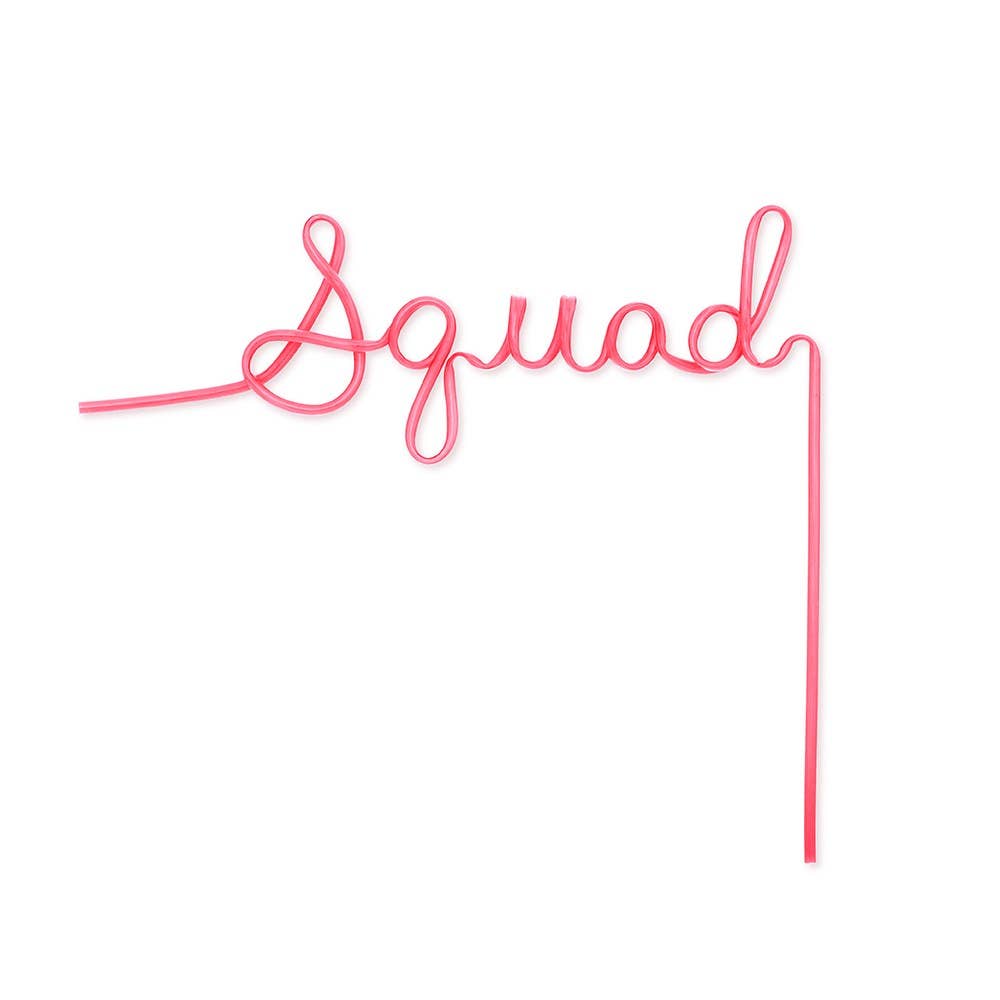 Squad Pink Straw - Giftware - Weddingstar