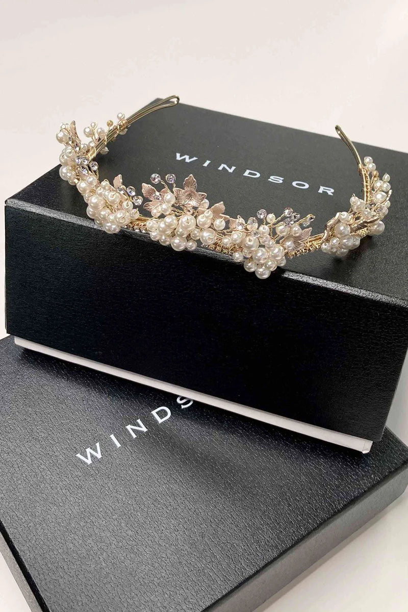 Anita Head Crown Gold - Jewellery - Windsor Bridal Jewellery